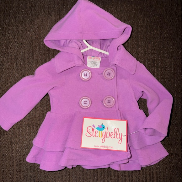Stellybelly Other - Stellybelly Purple Kids Pea Coat